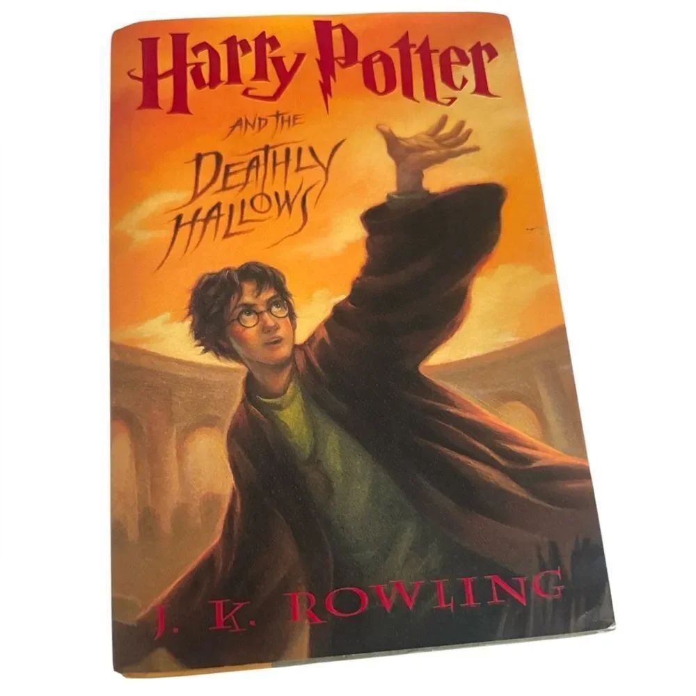 Harry Potter and the Deathly Hallows Book - Orange Cover EUC